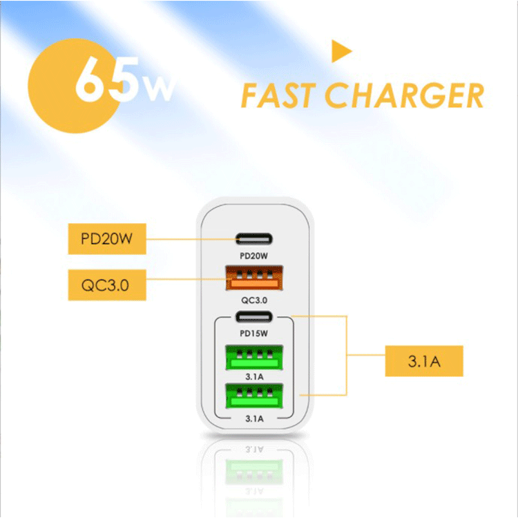 Alternative Ansicht von (65W) USB C Super Fast Charging Netzteil
