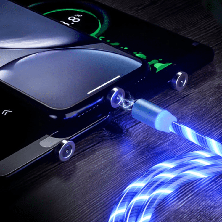 Alternative Ansicht von 3 in 1 USB Ladekabel mit LED Licht - 1M