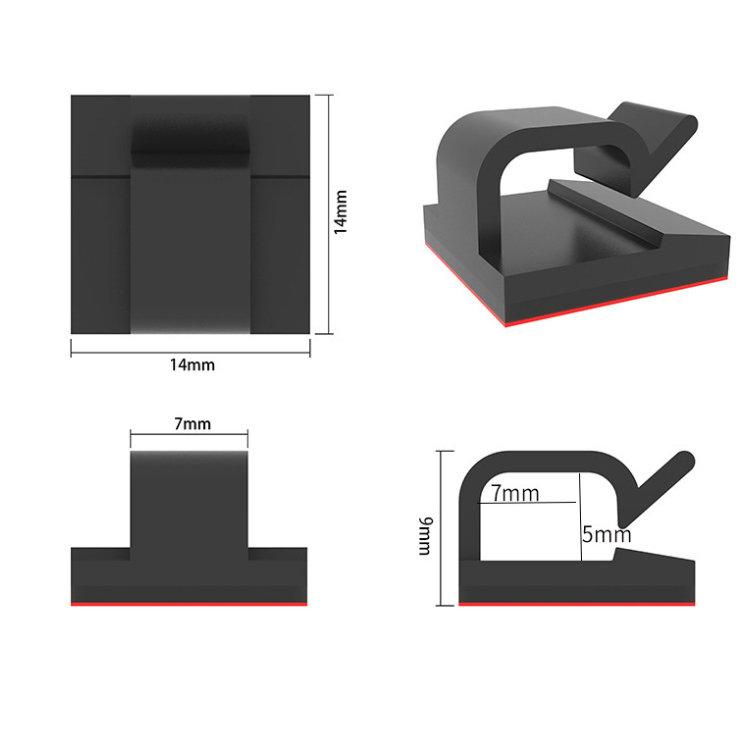 30 Stück selbstklebende Kabelclips – Bild 4
