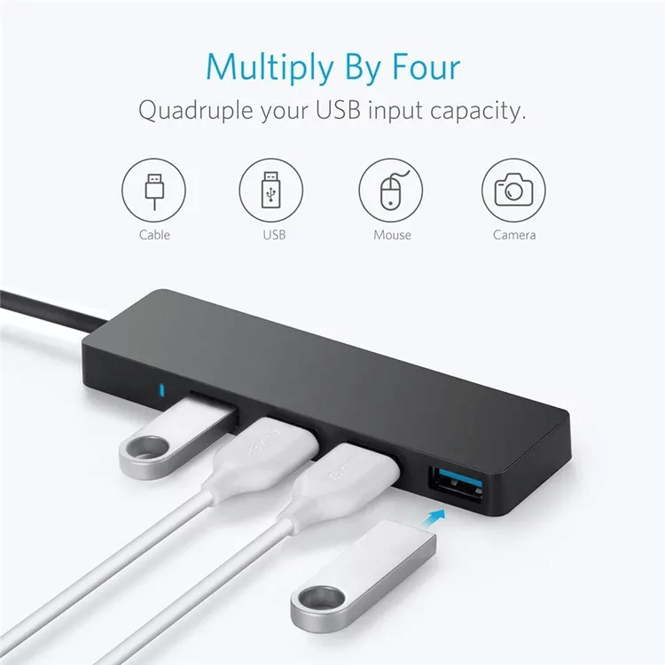 Alternative Ansicht von Typ C auf 4 USB Hub Multi-Port Adapter