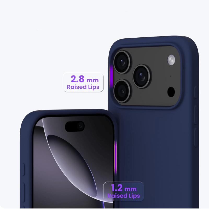 Alternative Ansicht von iPhone 17 Pro Silikon Case Hülle -  Dunkelblau