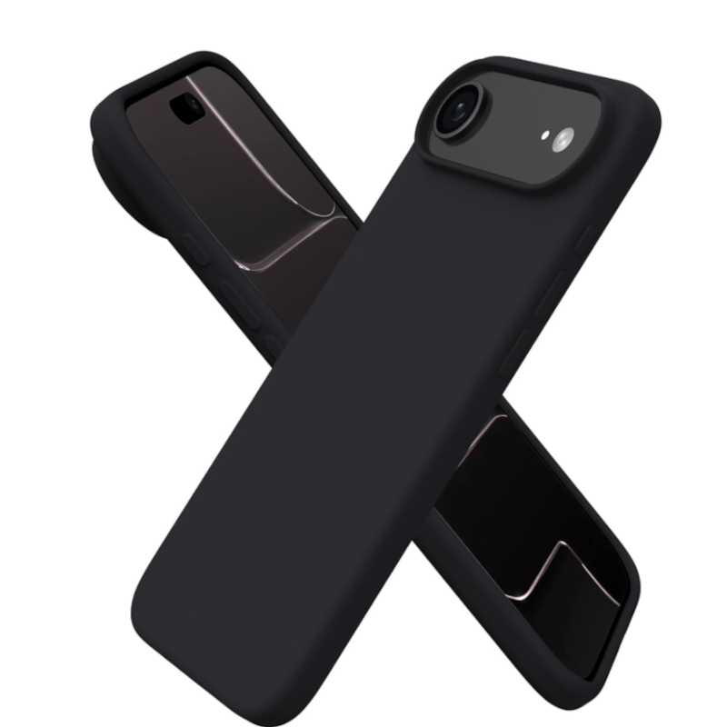 iPhone 17 Air Silikon Case Hülle - Schwarz