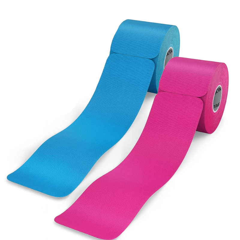 Kinesiotape – 2×20 Vorgeschnittene tapes  Streifen (Blau & Pink)