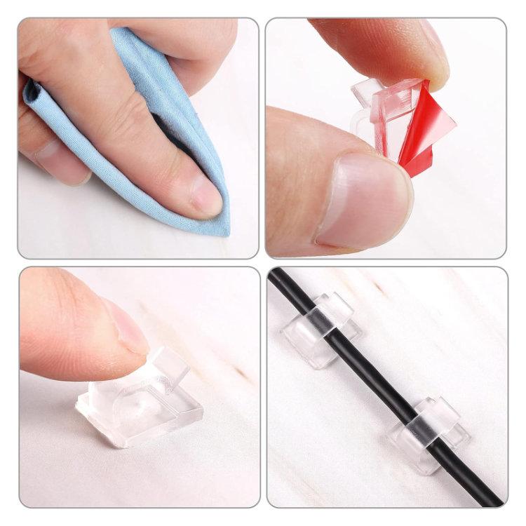 Alternative Ansicht von 30 Stück selbstklebende Kabelclips