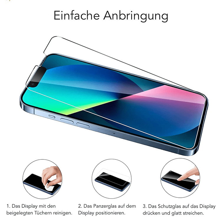Alternative Ansicht von iPhone 17 Pro Panzerglas (2er Set)