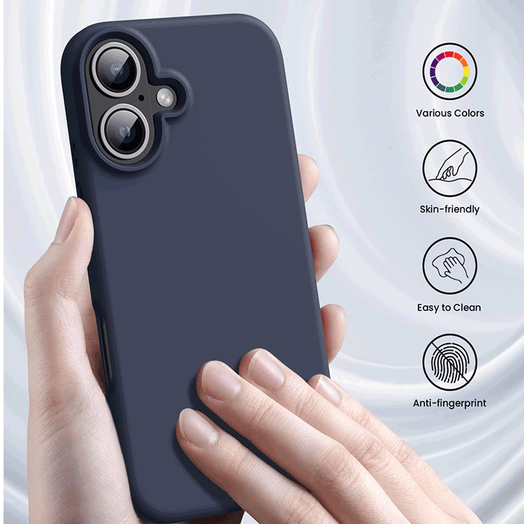 Alternative view of iPhone 17  Silikon Case Hülle -  Dunkelblau